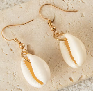 "Pure" Cowrie Shell Earrings