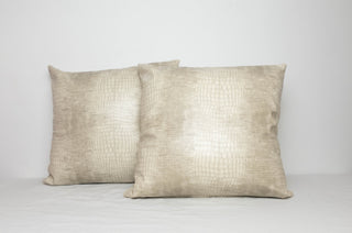Faux leather Croc Pillows (Set of 2)