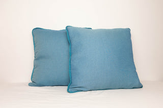 Blue Woven Throw pillows (Set of 2)