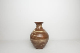 Brown glazed vases