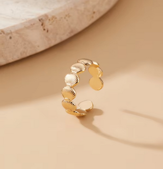 "Harmony" Adjustable Seashell Ring