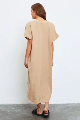 Morgan Linen Midi Tunic Dress