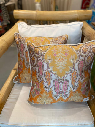 Marigold Paisley Pillows